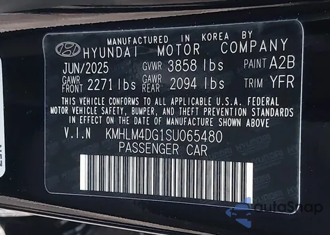 2025 Hyundai Elantra Sel Sport z USA, uszkodzony, nr VIN KMHLM4DG1SU065480